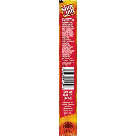 Slim Jim Slim Jim Original Snack Sticks .44 oz. Sticks, PK400 2620061509